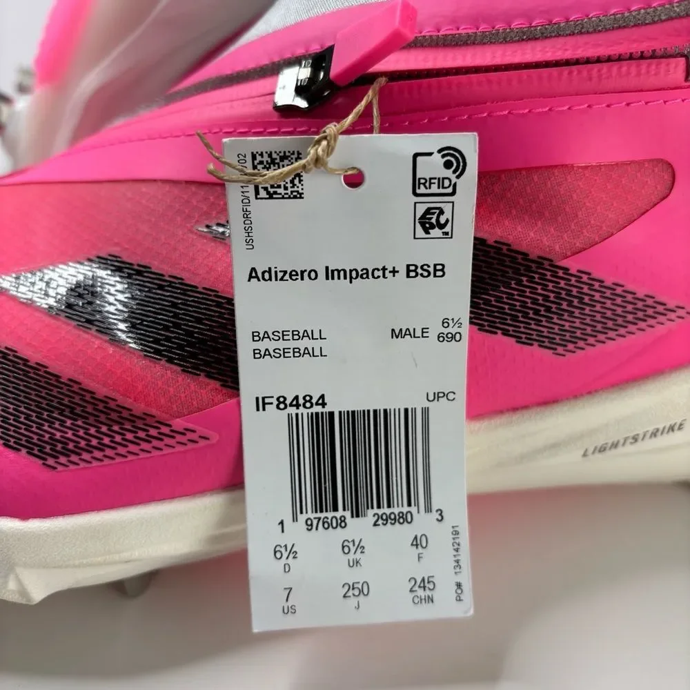 Size 7 adidas Adizero Impact+ BSB Baseball Cleats IF8484 Men's Shoes - Picture 14 of 14